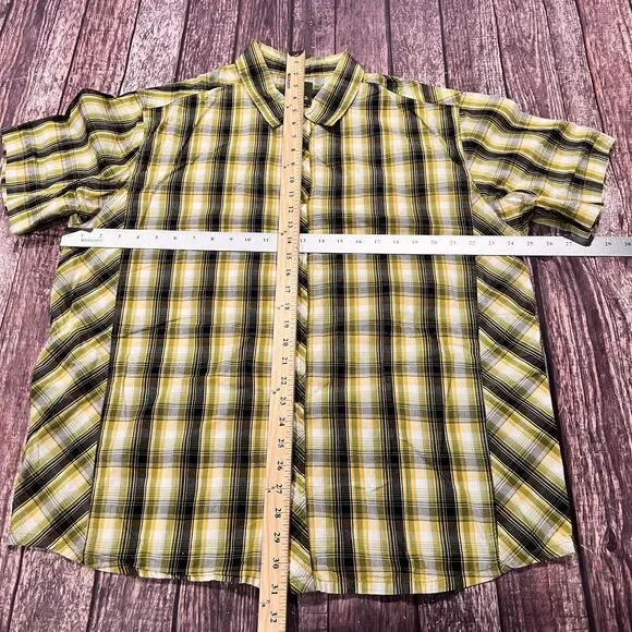 Lot Of 2 PrAna Mens Breathe Pearl Snap Plaid Button Up Short Sleeve Shirt Sz XL - Picture 7 of 10
